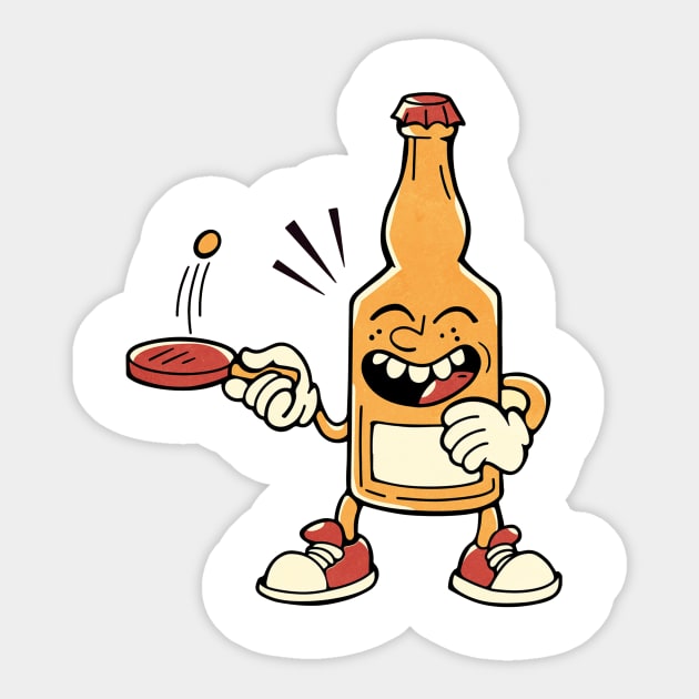 Bottle playing ping pong sport Sticker by Picasso_design1995